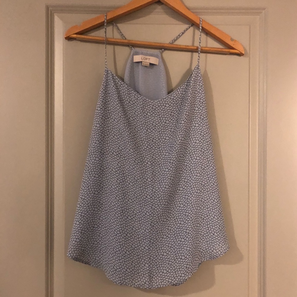 Light blue print cami